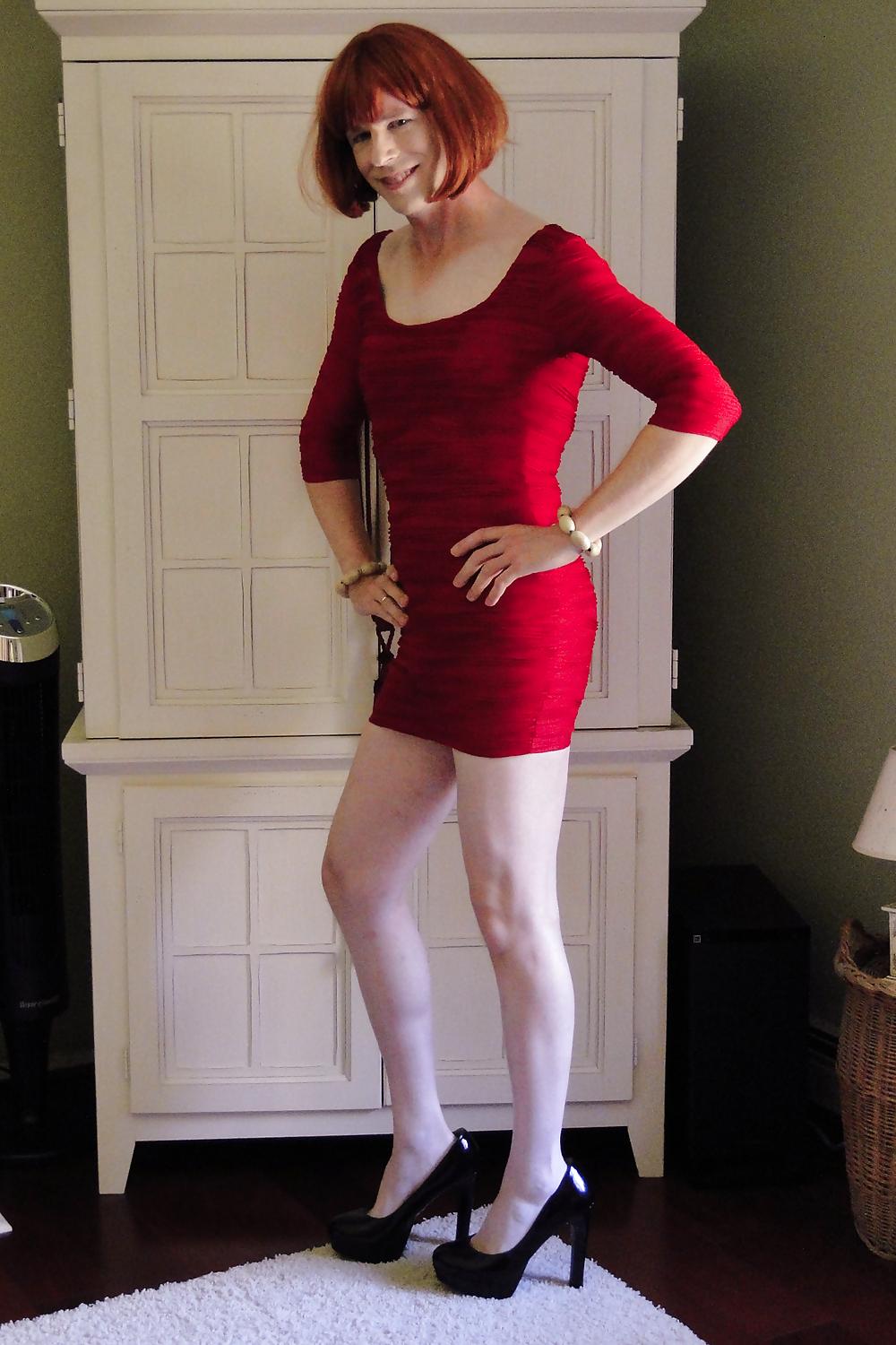 9P Red mini dress
