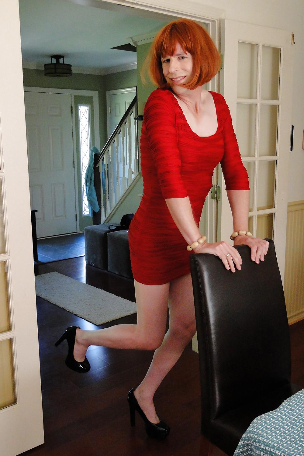 9P Red mini dress