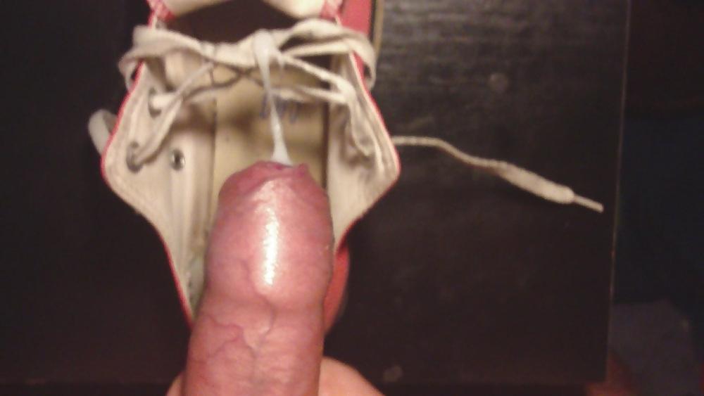 23P Cummed dirty Converse shoe