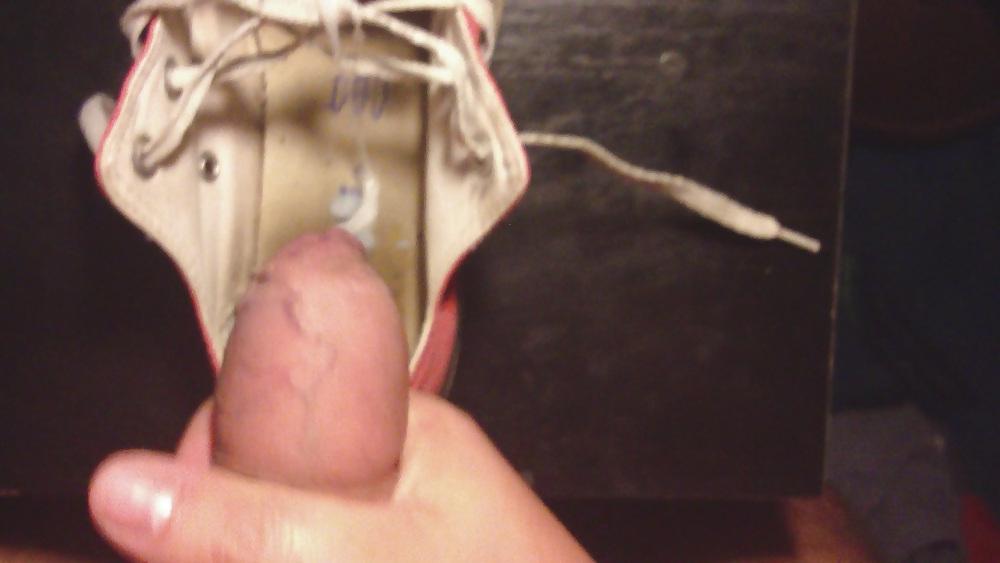 23P Cummed dirty Converse shoe