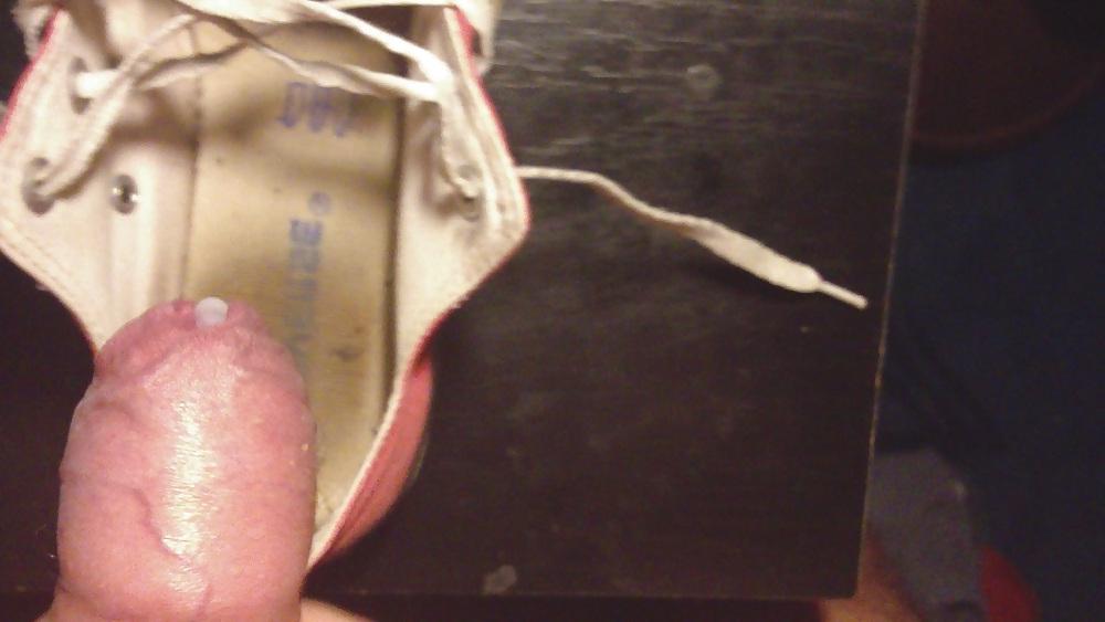 23P Cummed dirty Converse shoe