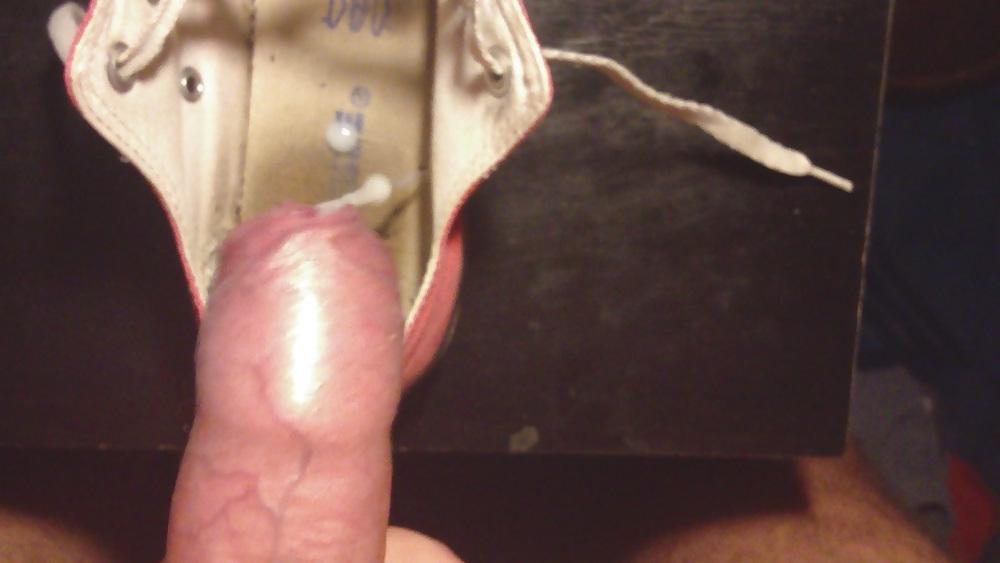 23P Cummed dirty Converse shoe