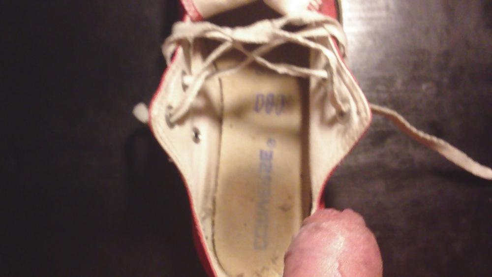 23P Cummed dirty Converse shoe