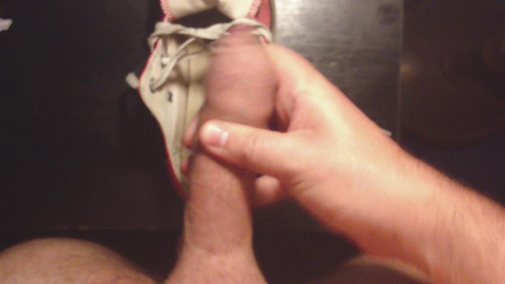 23P Cummed dirty Converse shoe