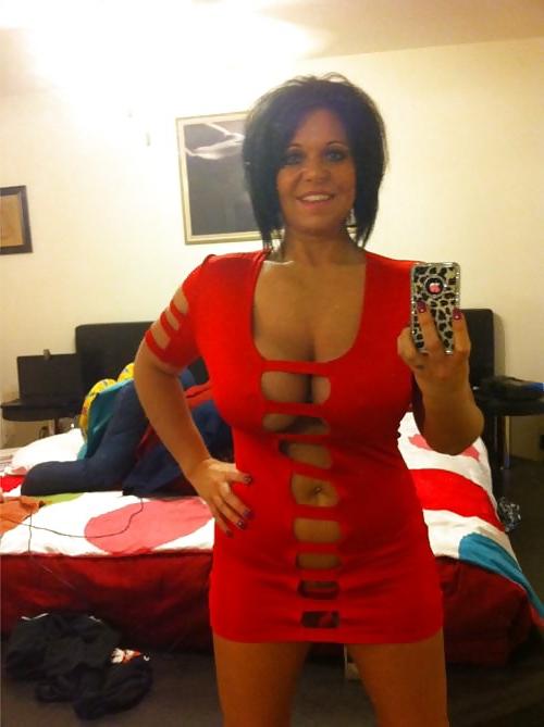 15P Red Dress Milfs