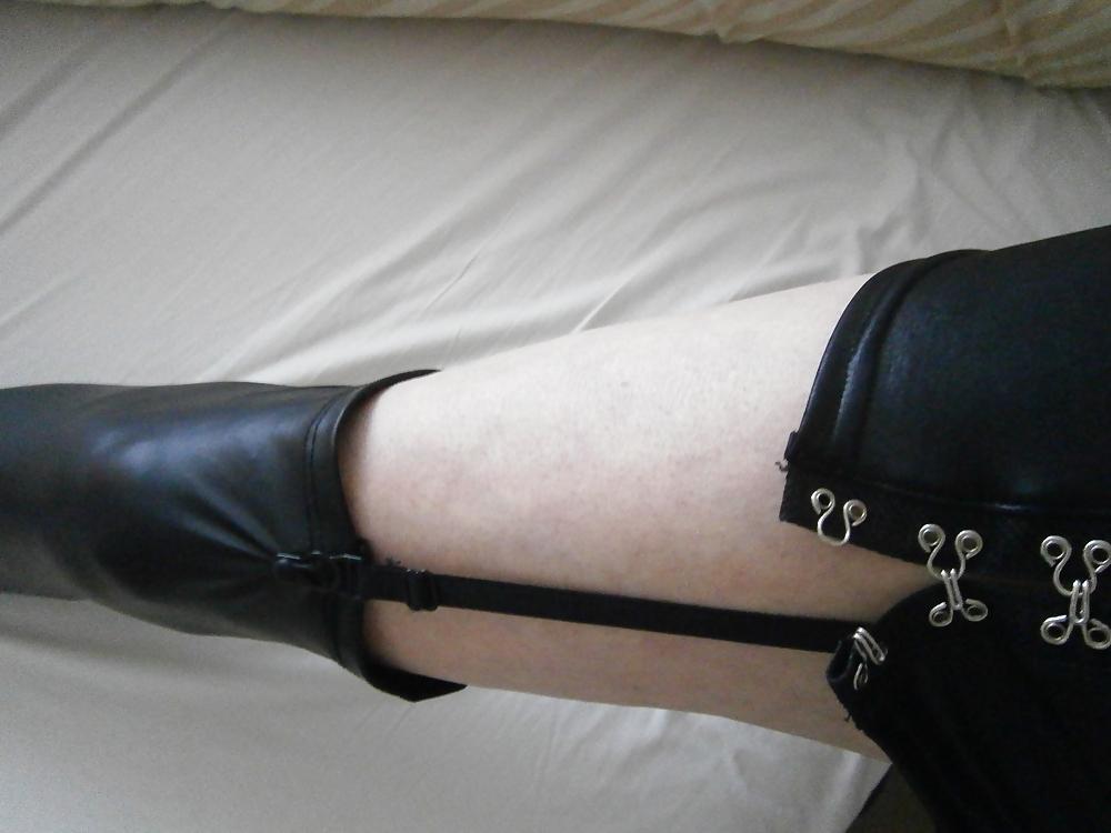 8P Slut davinna in my pvc stockings and dress