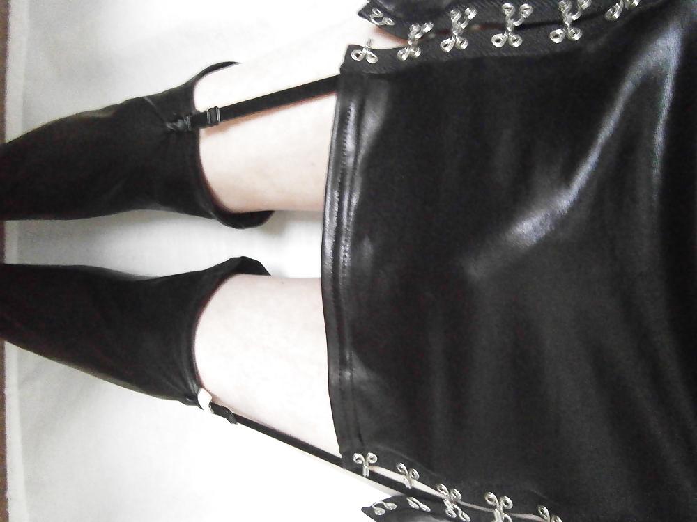 8P Slut davinna in my pvc stockings and dress