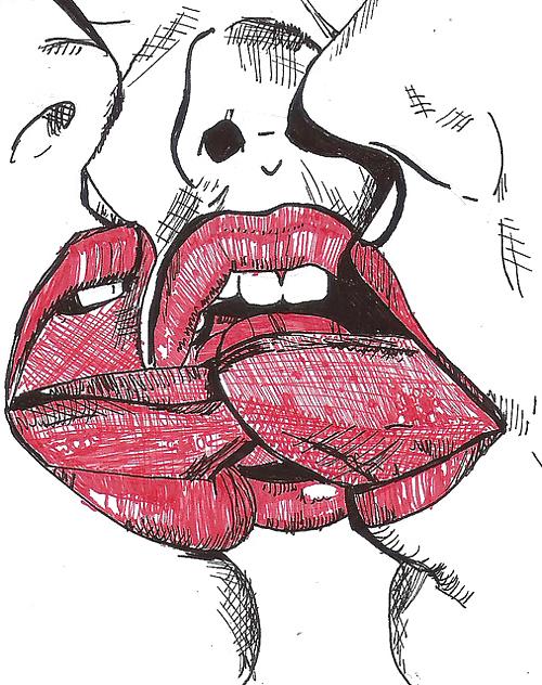 19P French kiss