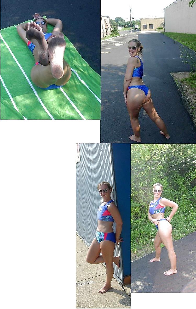 9P Donna In Blue Thong Bikini