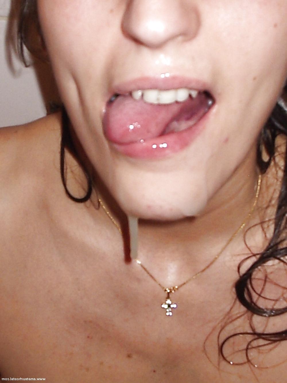 19P Mouths of cum