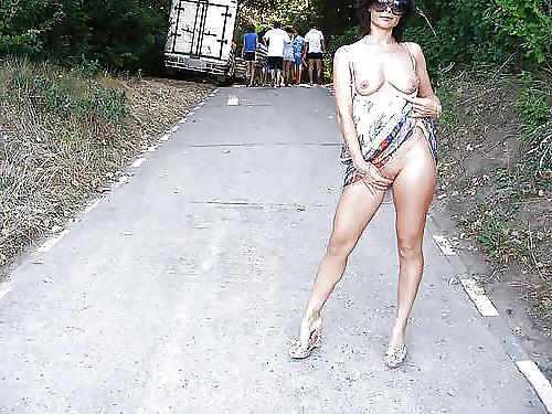 24P Lift up your dress and show us your pussy.