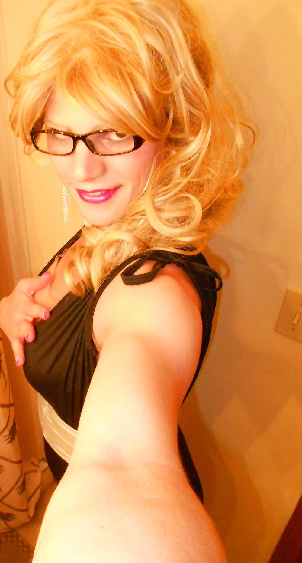 20P Black Slinky Dress Sissy Vanessa