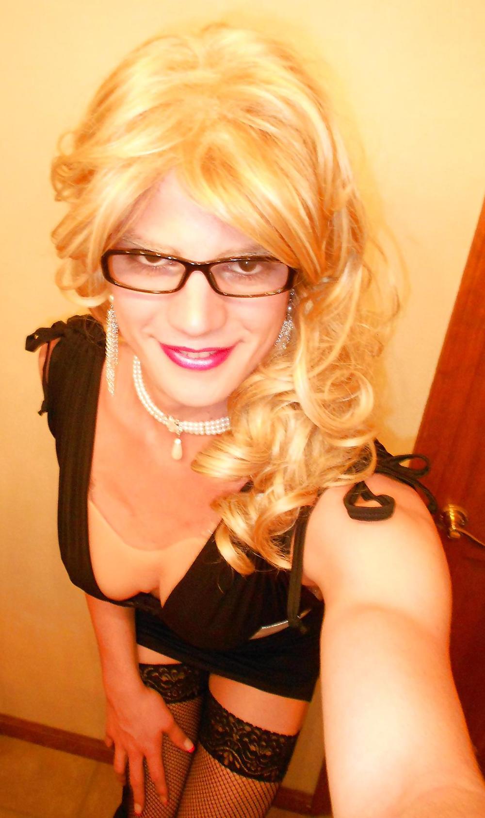 20P Black Slinky Dress Sissy Vanessa