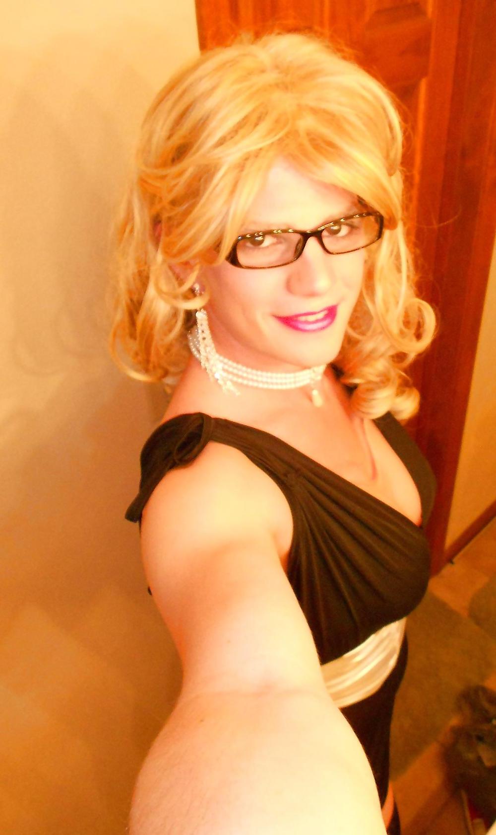 20P Black Slinky Dress Sissy Vanessa