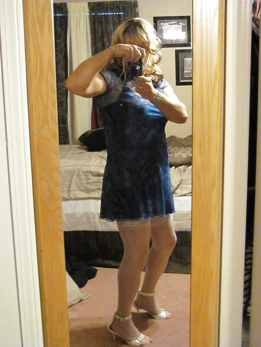 4P Pretty blue dress.