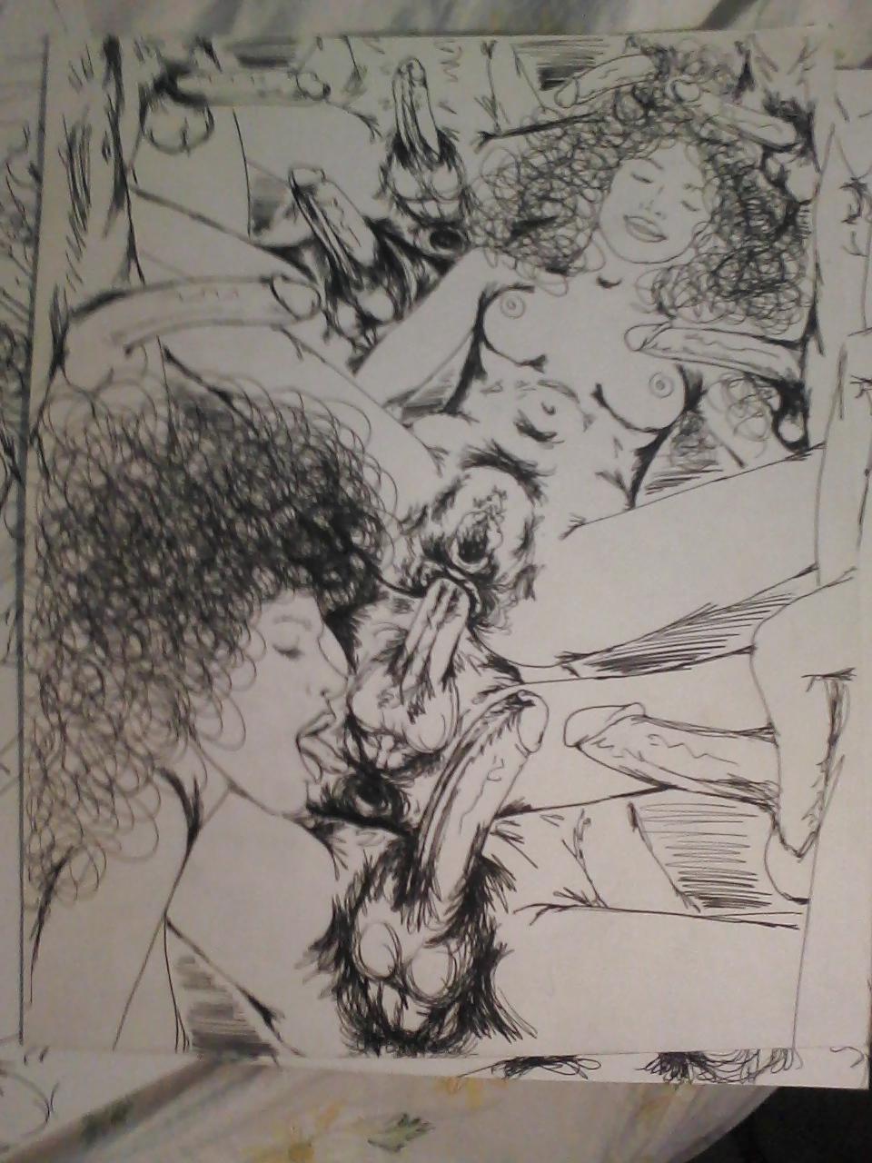 6P Bi Orgy Sketch 1