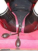 15P Girl dressing in latex 