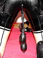 15P Girl dressing in latex 