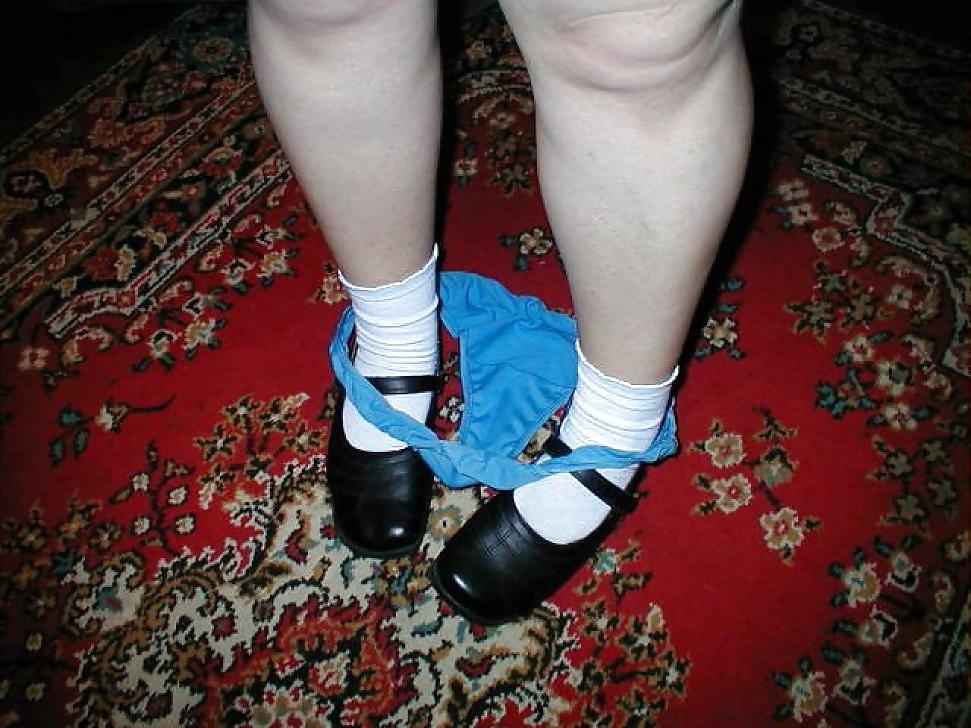 25P My wife's red and blue knickers