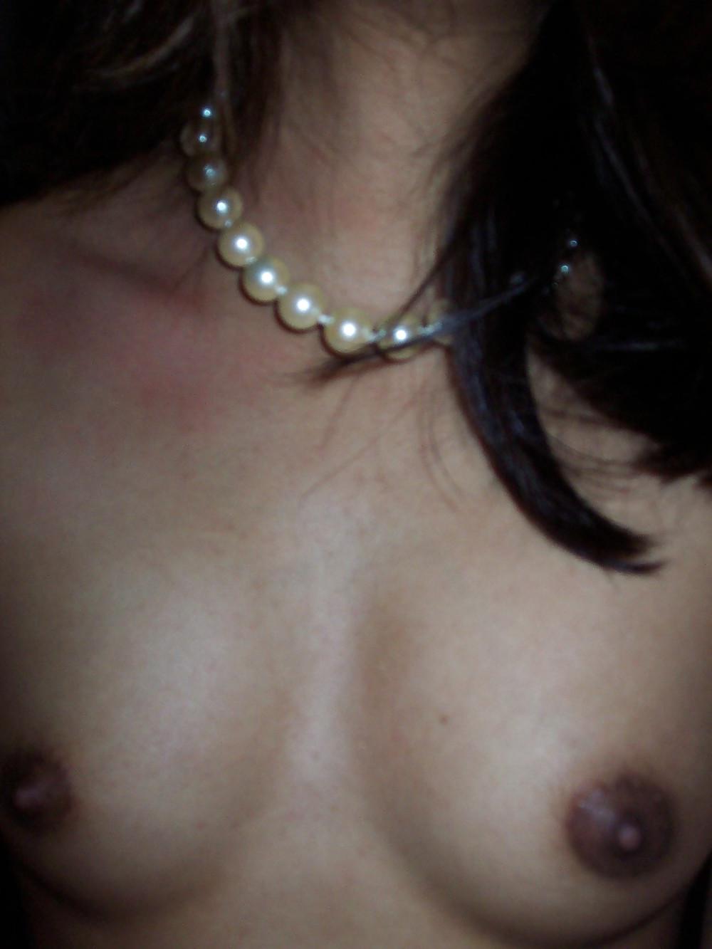 17P Pakistani girl on a white cock