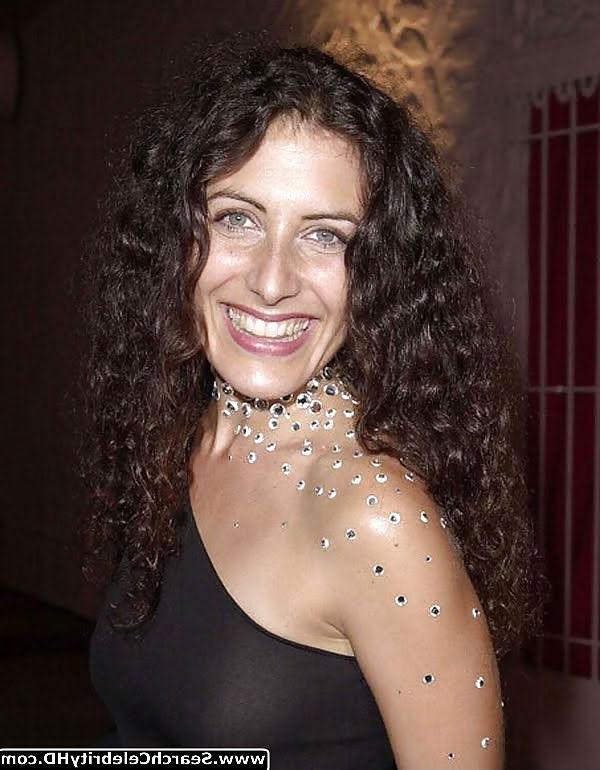10P Lisa Edelstein Braless In Revealing See-Through Dress