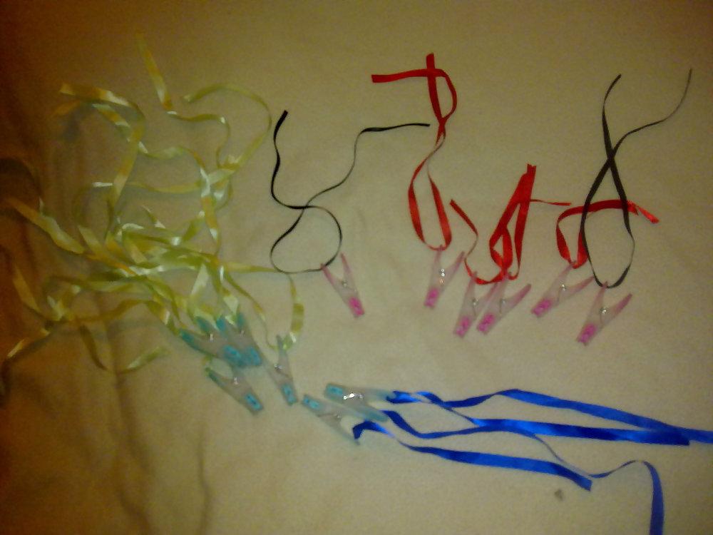 12P Blue leather flogger