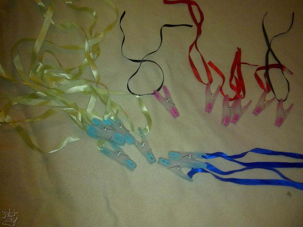 12P Blue leather flogger
