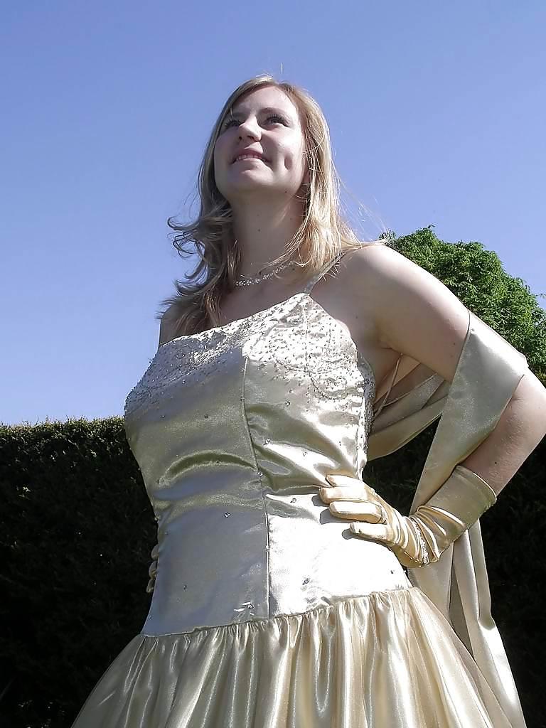 18P Prom Dress & Gloves