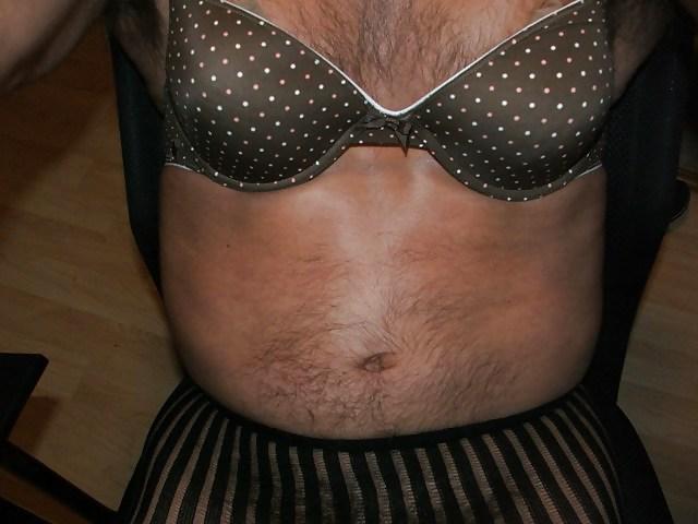 25P My cock..who's pantyhose??