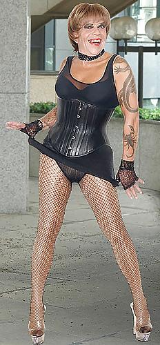 7P I love a tranny in a corset 13