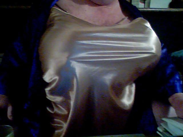 4P Blue and silver satin smoking