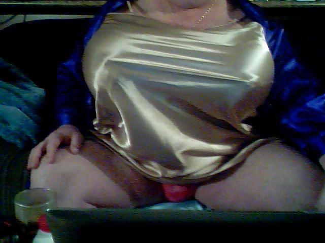 4P Blue and silver satin smoking
