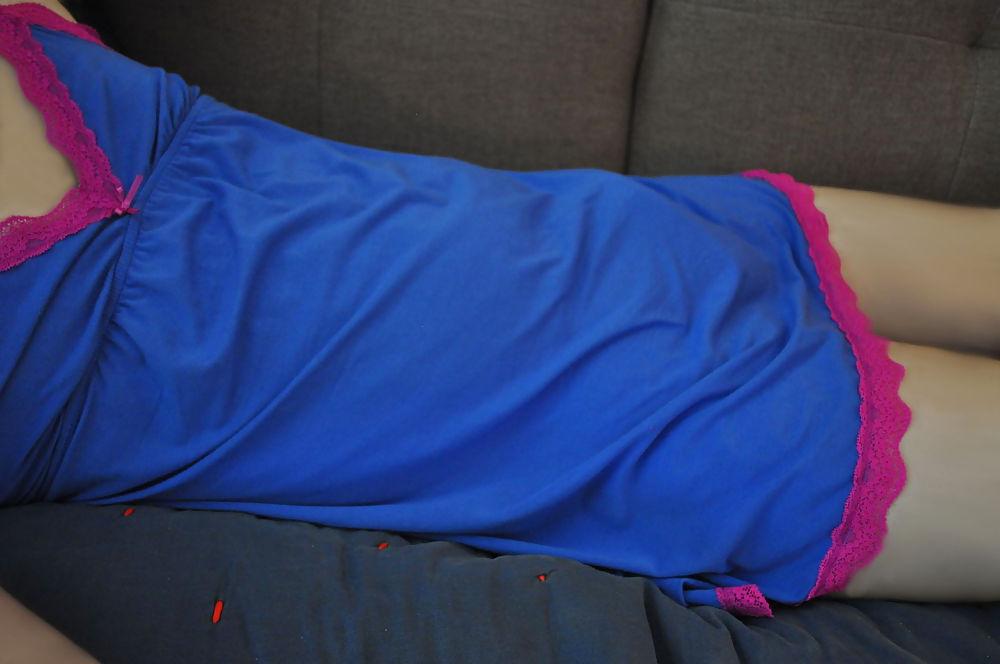 4P Blue babydoll and panties