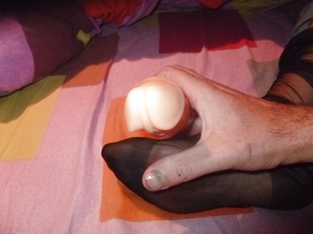 6P Footjob gode