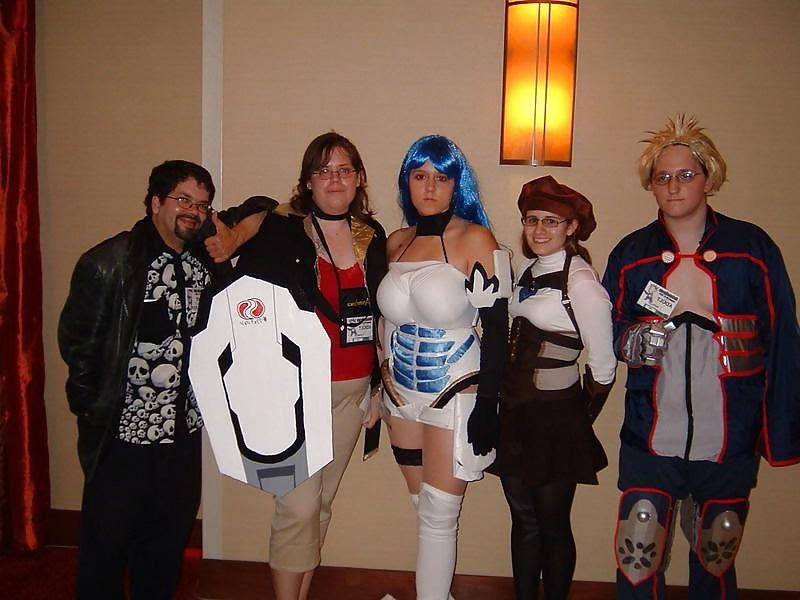 6P Cute Busty Cosplay Teen Girl - Kos-mos