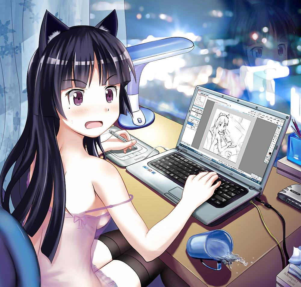 12P Hentai Girls + Computers = Epic Fap