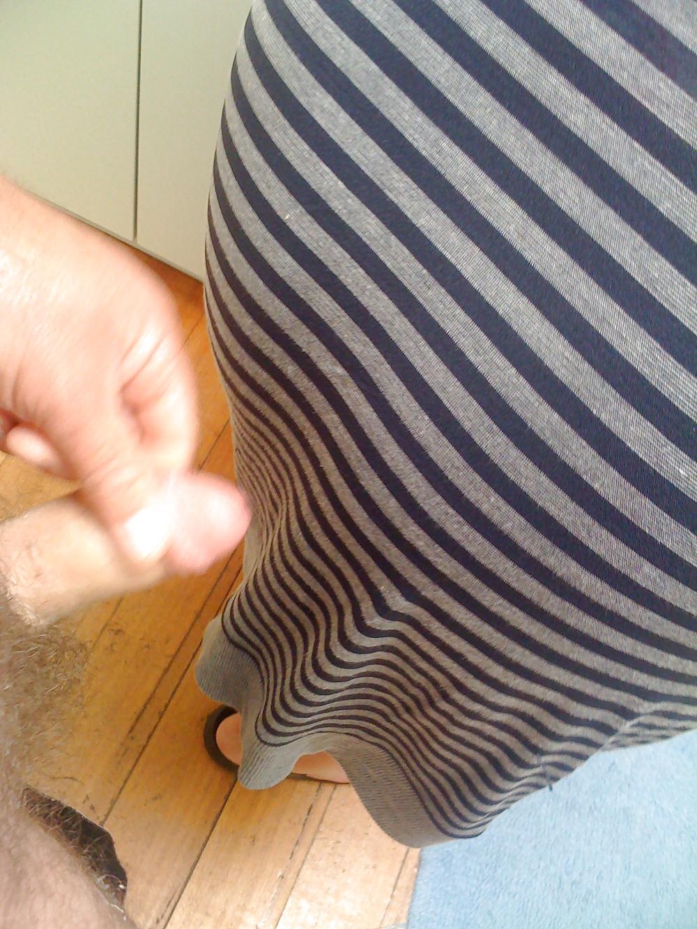 25P Lifting Michelle's tight dress and wanking 