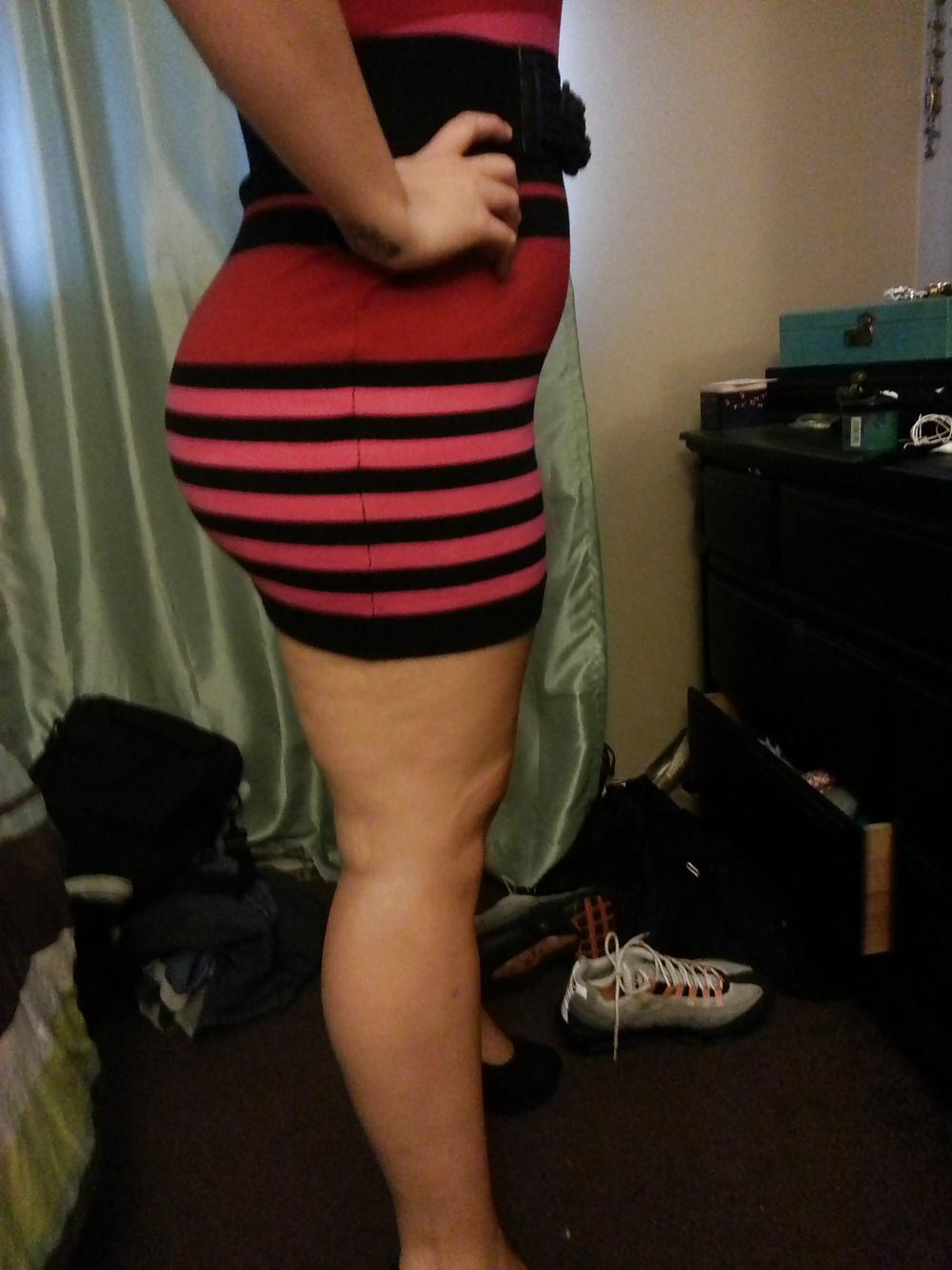 10P Pawg stripped dress
