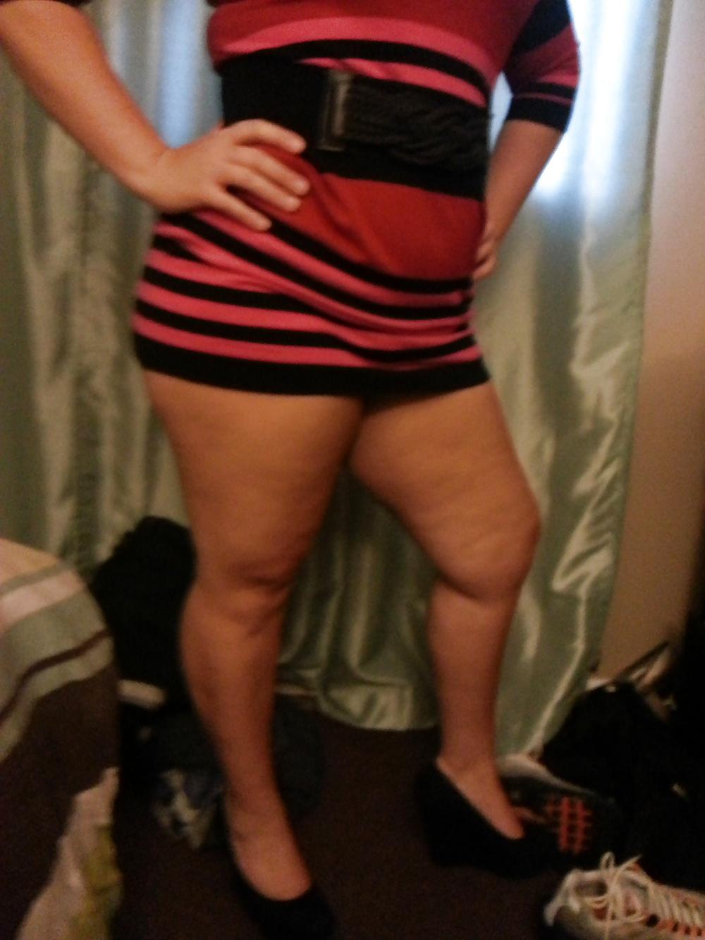 10P Pawg stripped dress