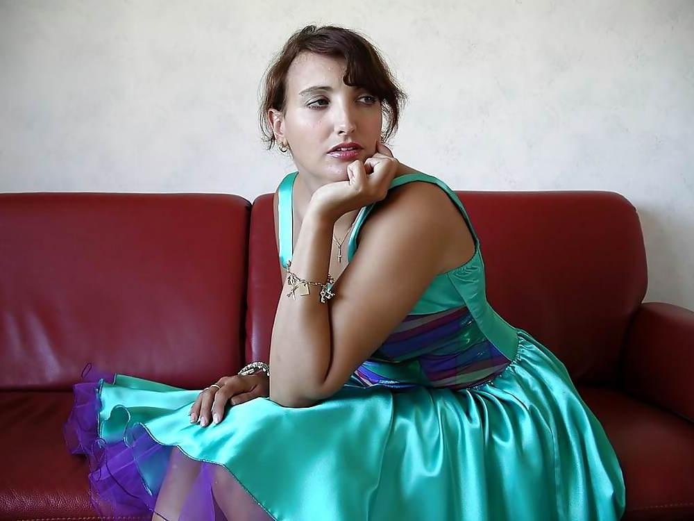 15P Satin-Partykleid