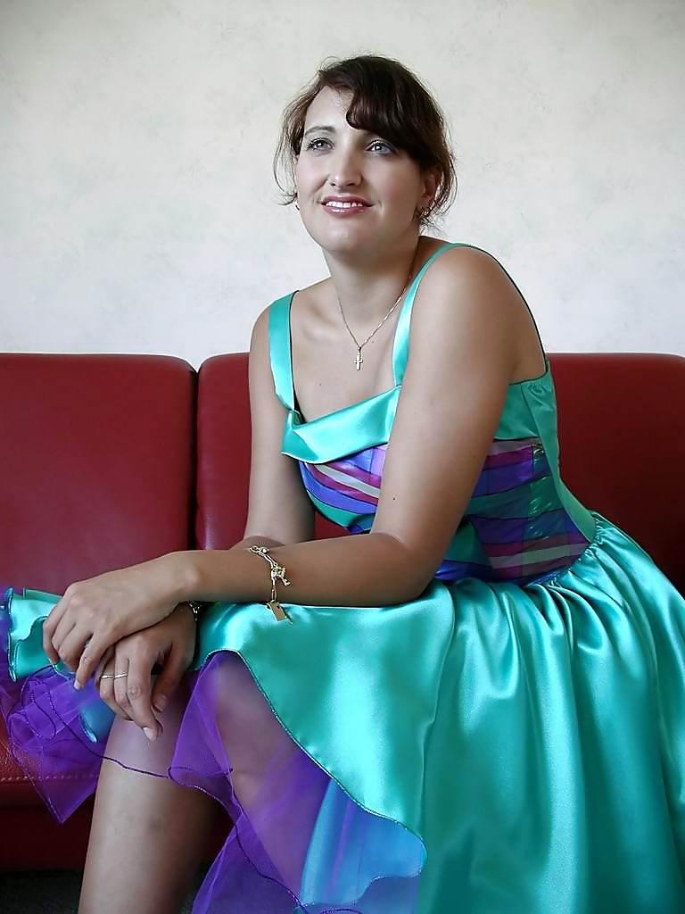 15P Satin-Partykleid