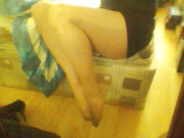 10P Black Dress & Pantyhose