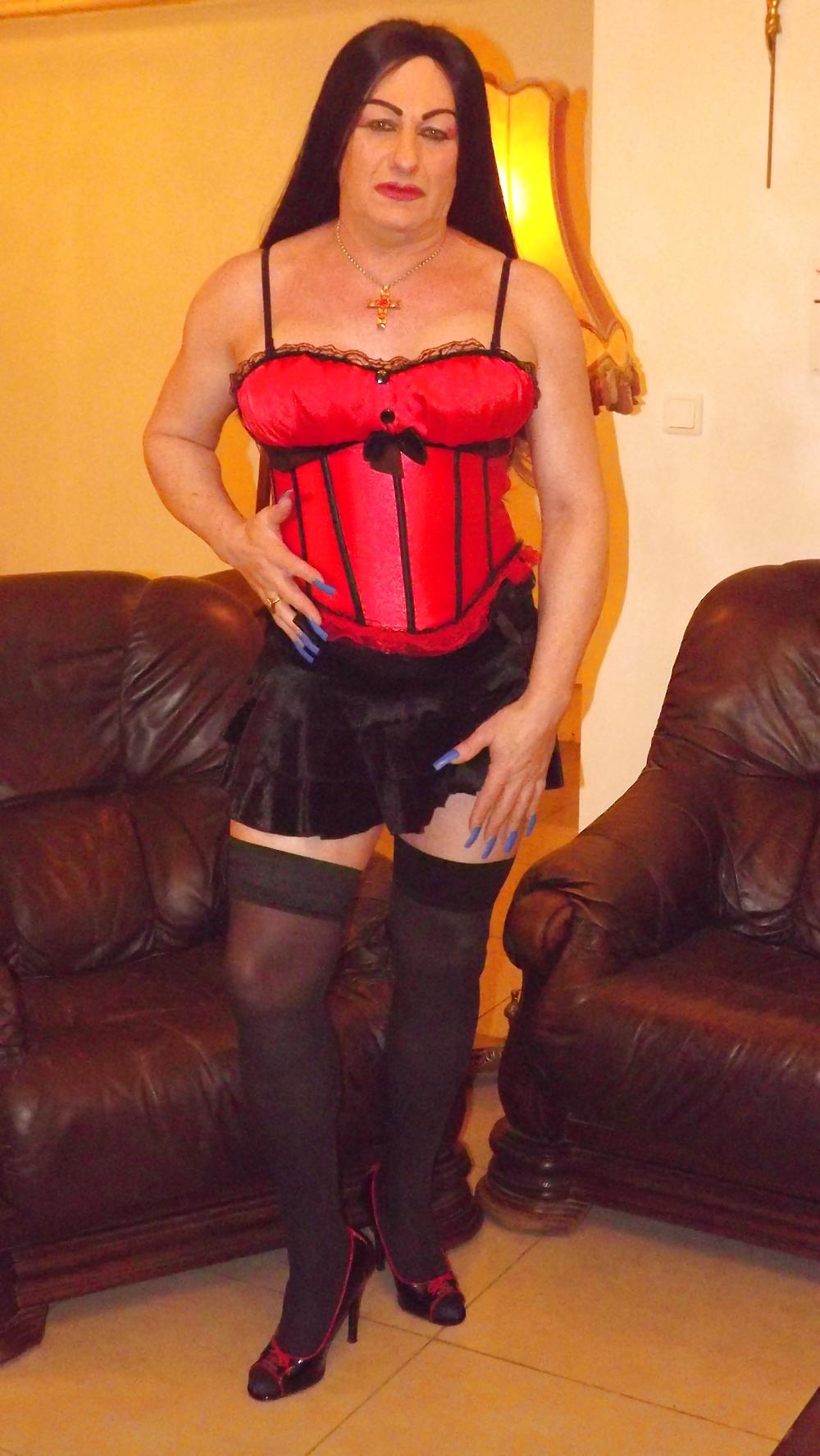 22P FRANSESKA SHEMALE BEAUTY CORSET