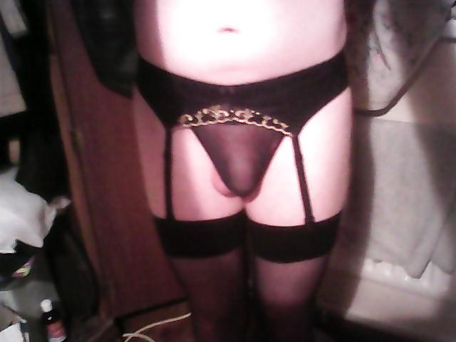 12P Sissy Teen Wearing Step Moms Dress and Stockings x