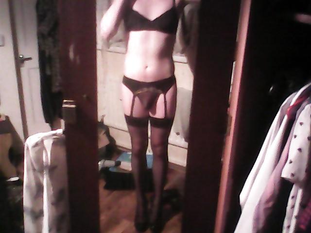 12P Sissy Teen Wearing Step Moms Dress and Stockings x