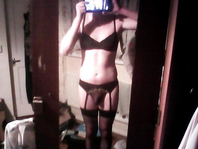 12P Sissy Teen Wearing Step Moms Dress and Stockings x