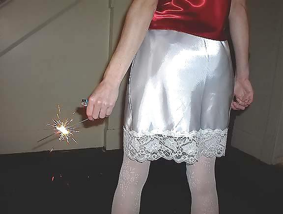 24P Satin Dress, Slip & Camisole