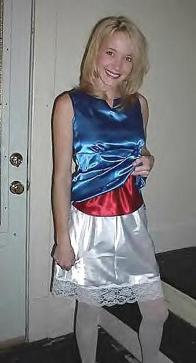 24P Satin Dress, Slip & Camisole