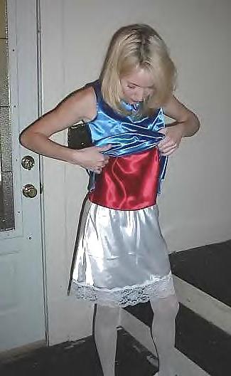24P Satin Dress, Slip & Camisole