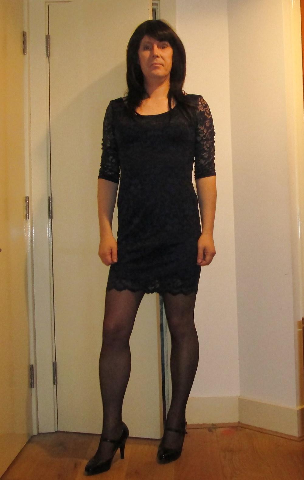 11P Sexy short lace dress and tights